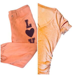 Old Navy Maternity Tee and Cropped Sweats Bundle